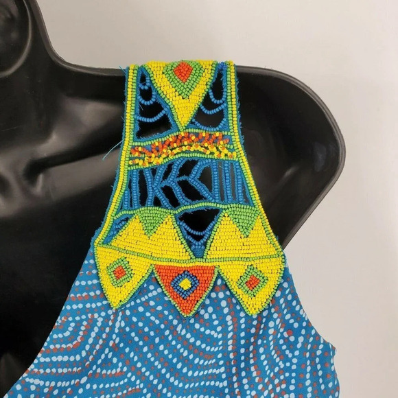 Pia Pauro Asymetrical One Shoulder Beaded Dress - Picture 7 of 12